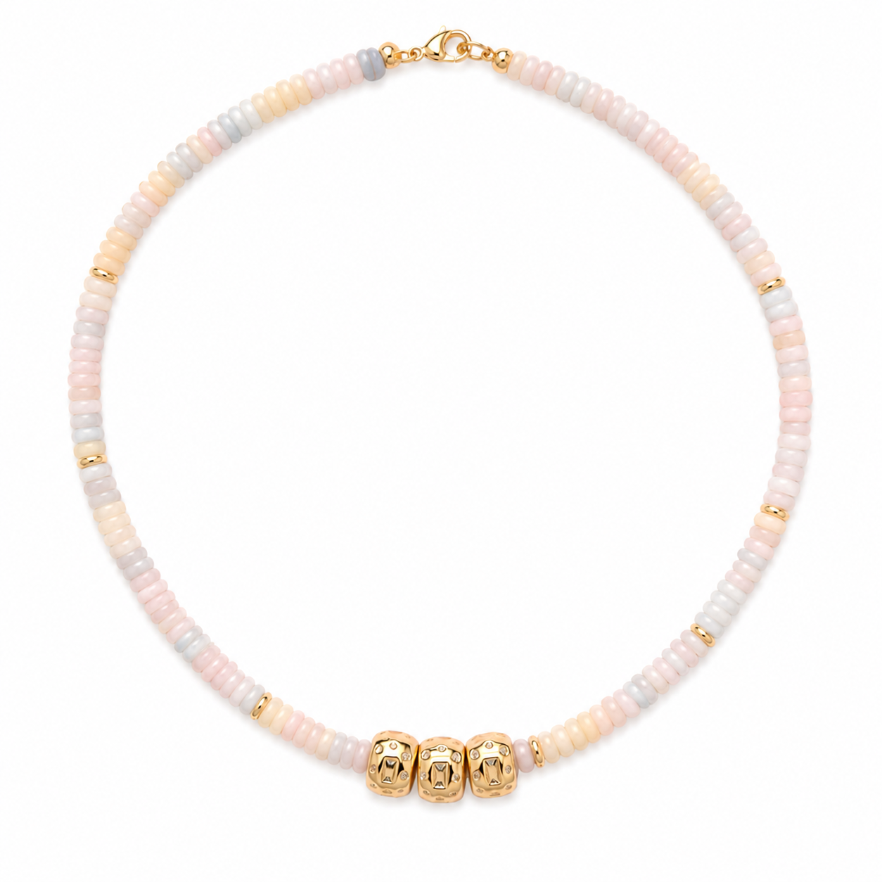 Blush Keepsake Beaded Necklace