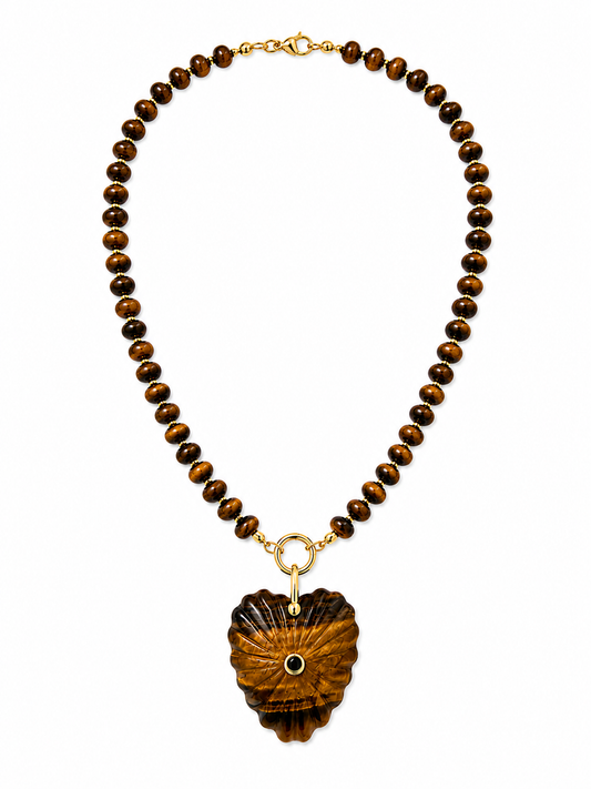 Sienna Heart Beaded Necklace