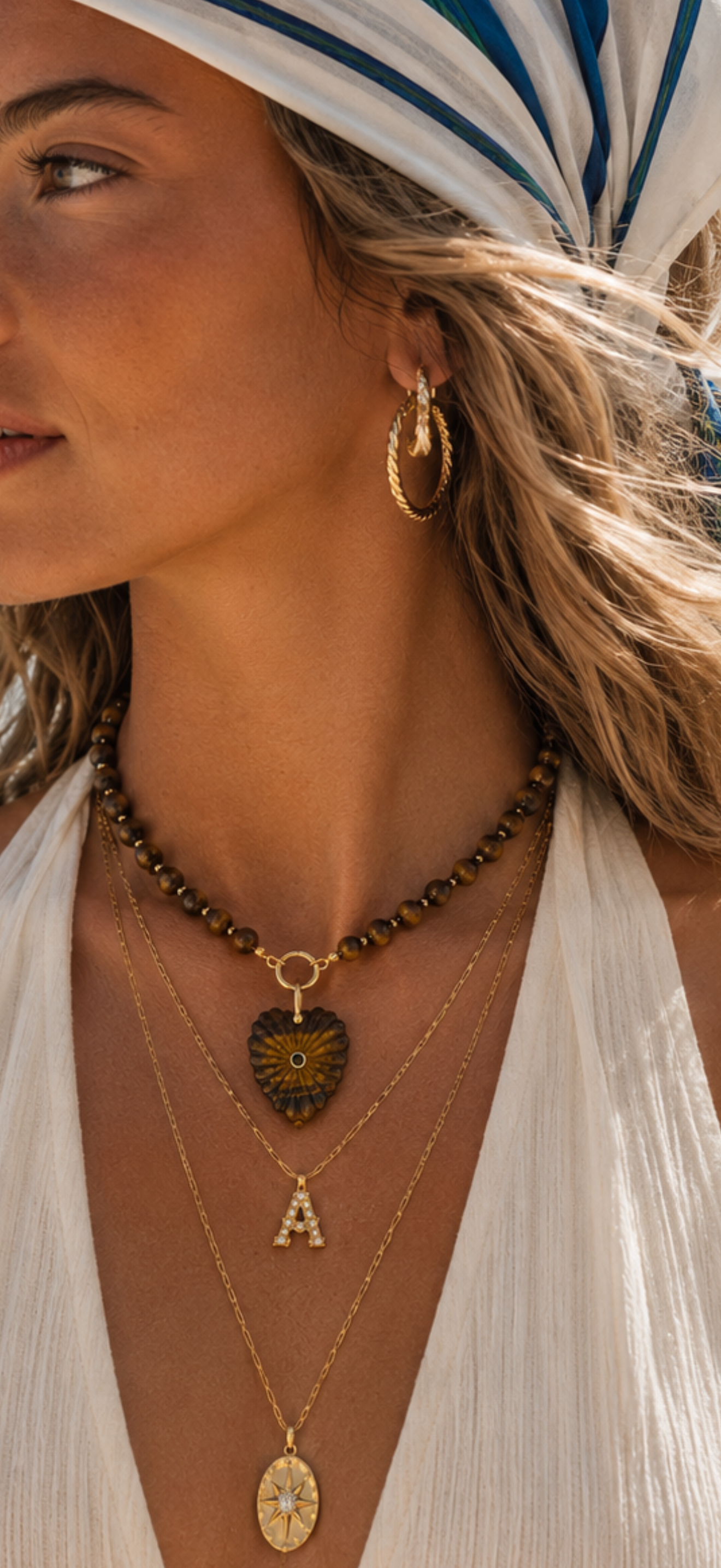 Sienna Heart Beaded Necklace