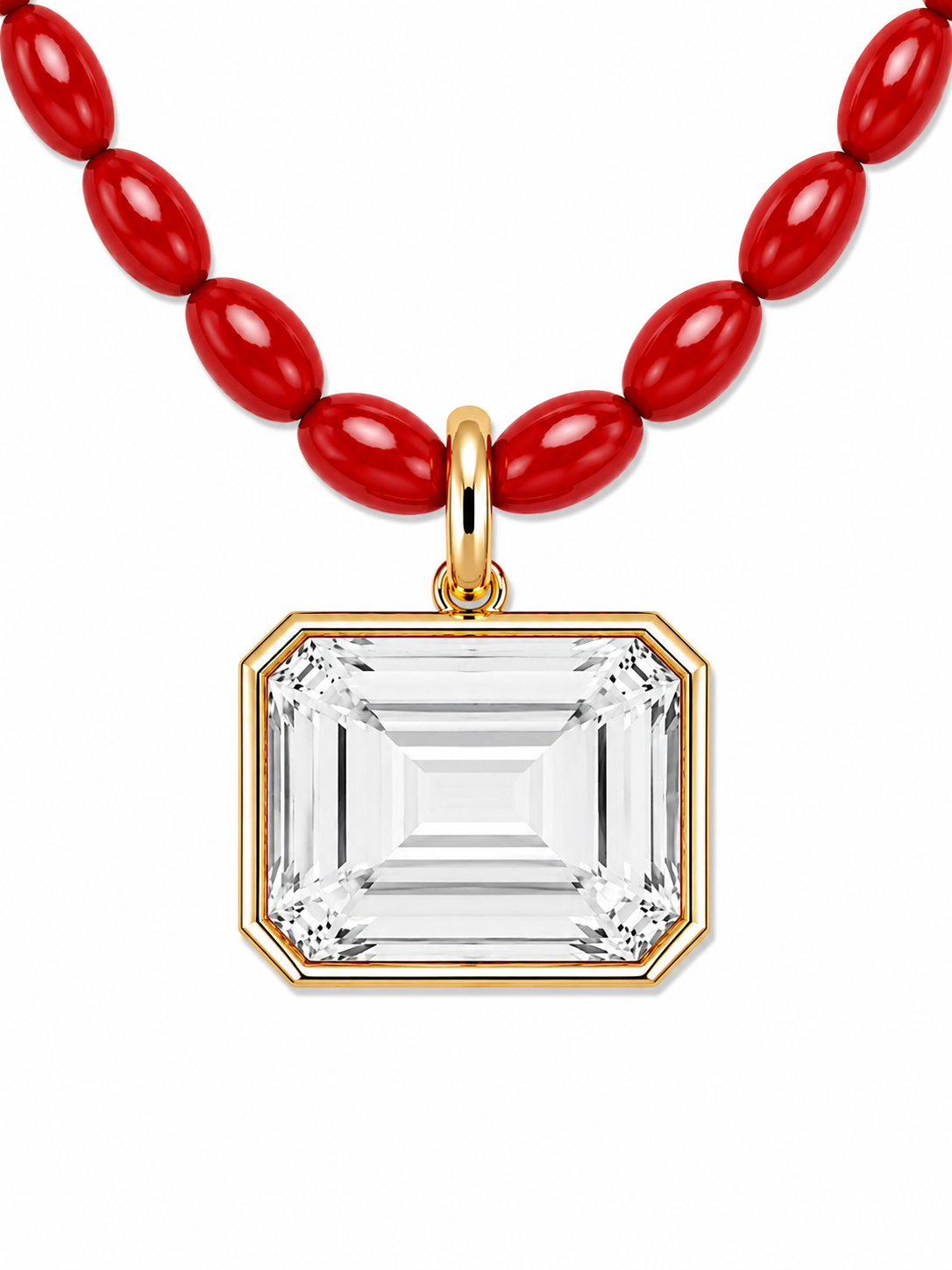 Scarlet Keepsake Beaded Necklace