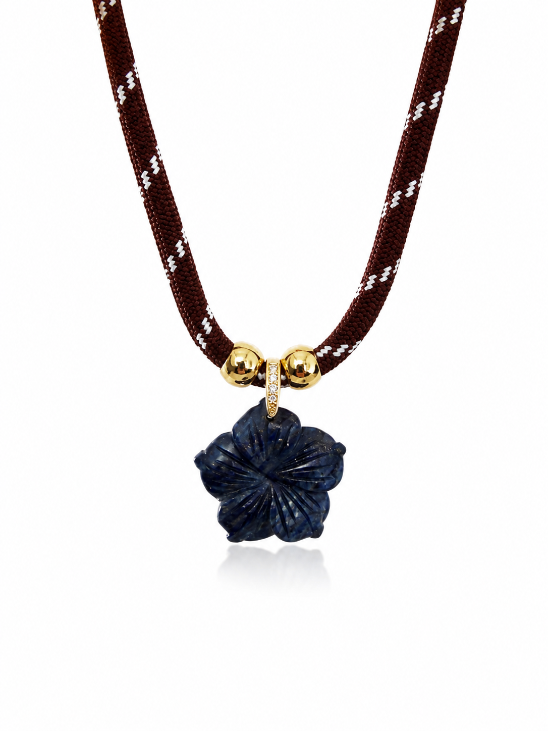 Midnight Bloom Cord Necklace