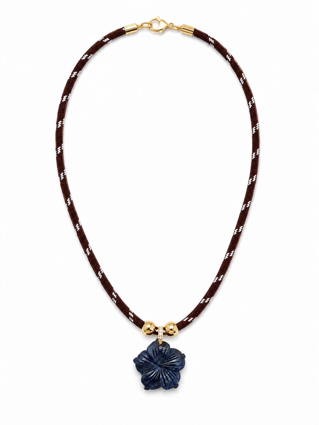 Midnight Bloom Cord Necklace