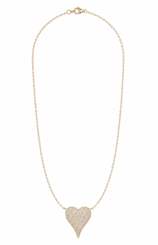 The Amore Pavé Heart Necklace