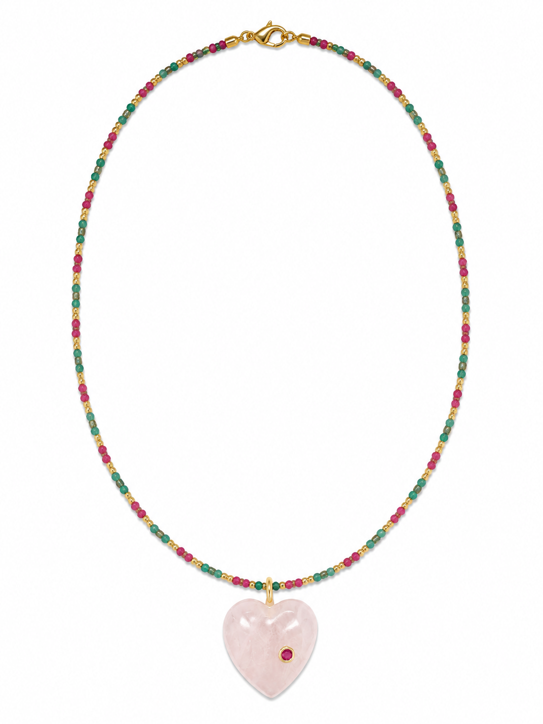 Pink Heart Necklace