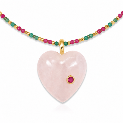 Pink Heart Necklace