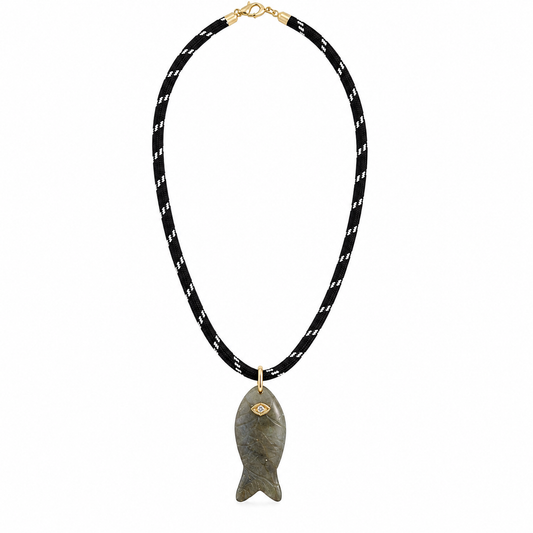 Twilight Tide Fish Cord Necklace