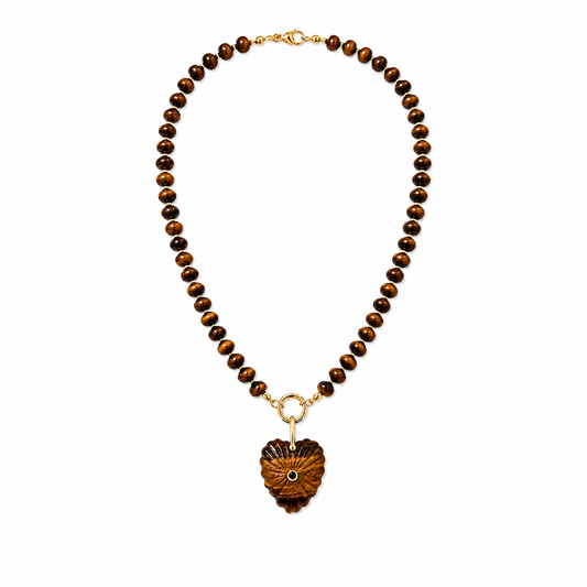Sienna Heart Beaded Necklace