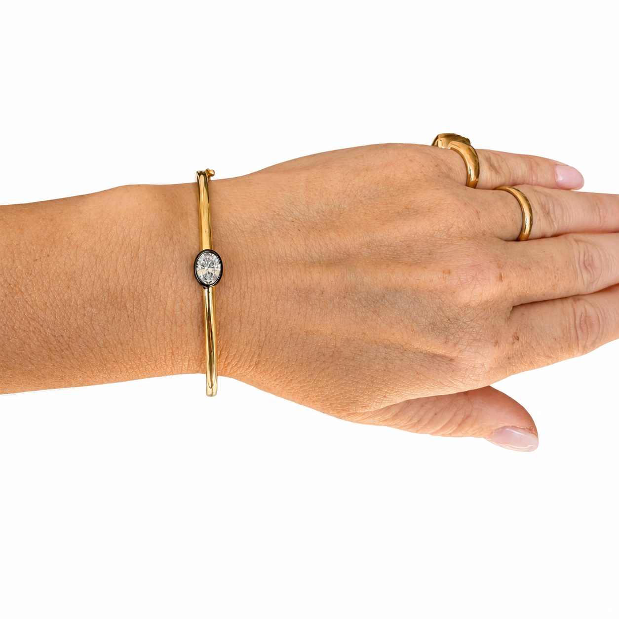 Astor Oval Hinged Bangle