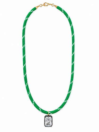 Emerald Edge Cord Necklace