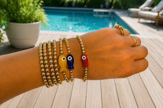 Lucky Fish Beaded Bracelet