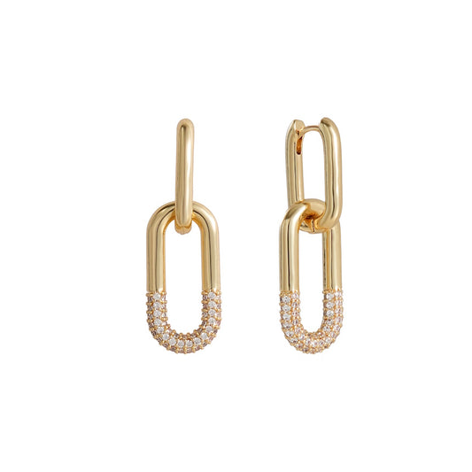 Pavé Link Convertible Earrings