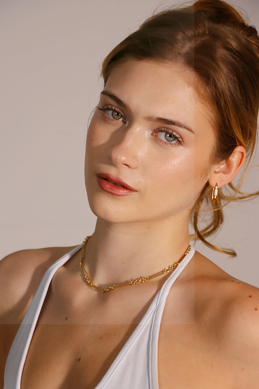 Pave Lock Earrings