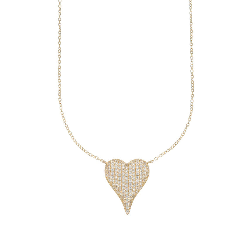 The Amore Pavé Heart Necklace
