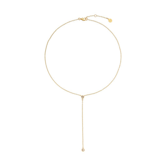 Diamond Bezel Lariat