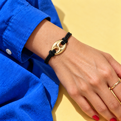 Marina Black Rope Bracelet