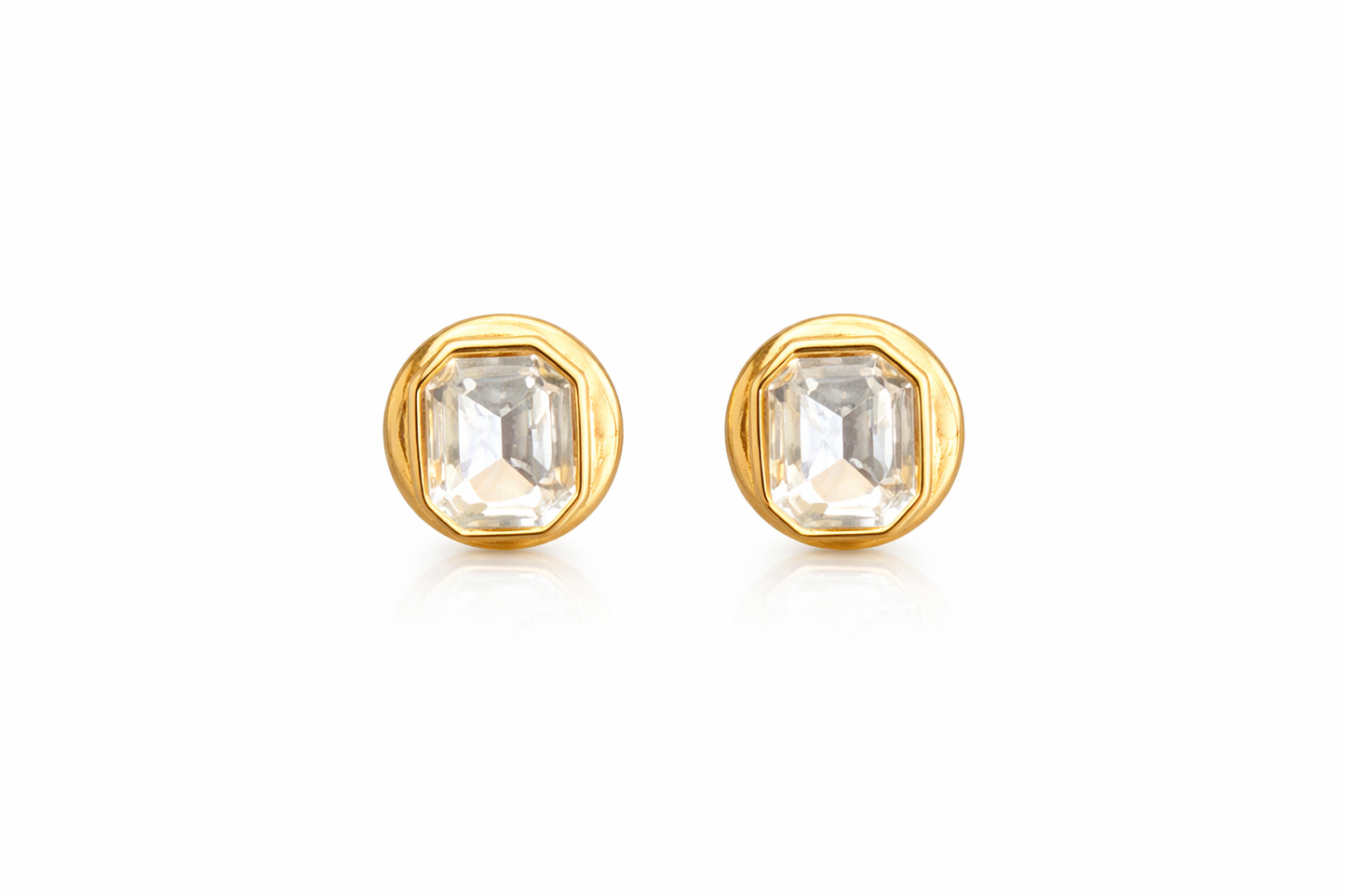 Radiant Bezel Studs