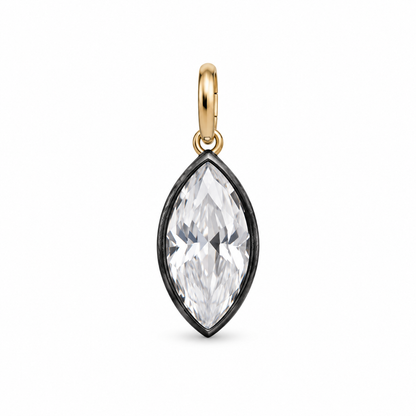 Noir Marquise Cord Necklace
