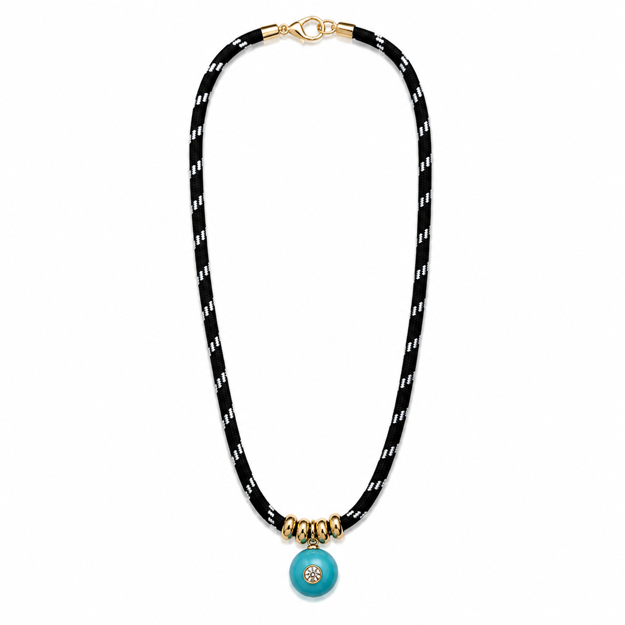 Turquoise Paracord Necklace - Leo & Luca
