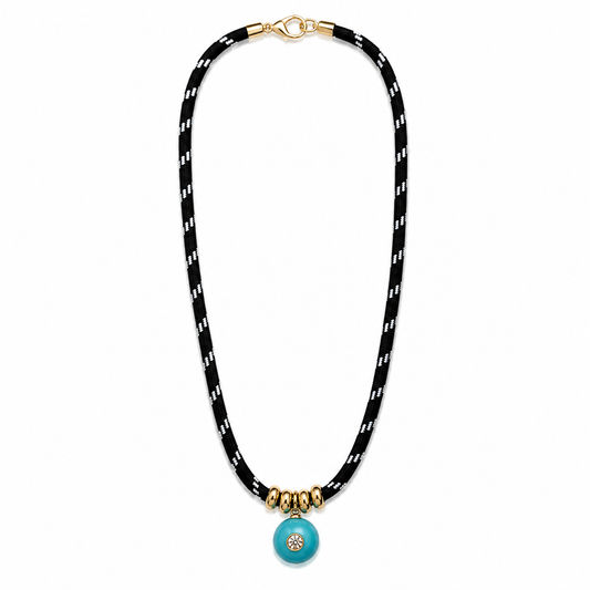 Turquoise Paracord Necklace - Leo & Luca